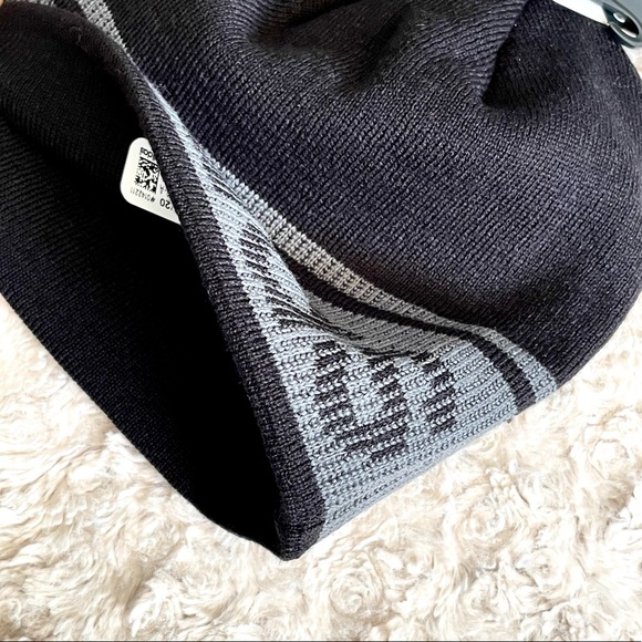 Adidas Men’s Beanie Winter Hat Midway II 0142211 Acrylic Black & Gray OSFA New - Picture 12 of 13
